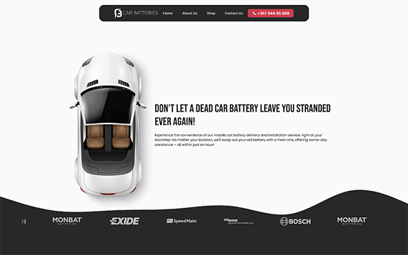 CarBatteries Cyprus Website