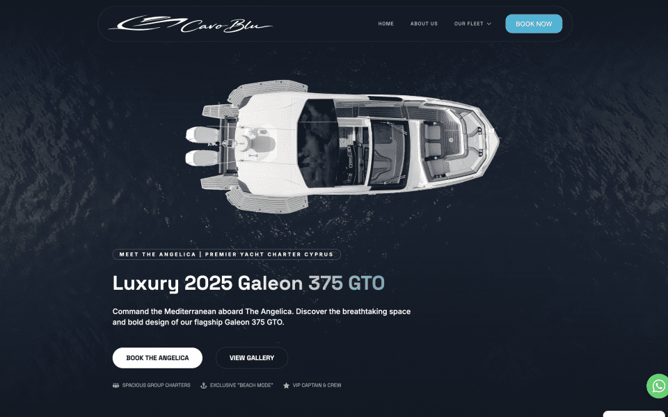 Luxury Yacht SEO & Design: How Cavo Blu Dominates Ayia Napa