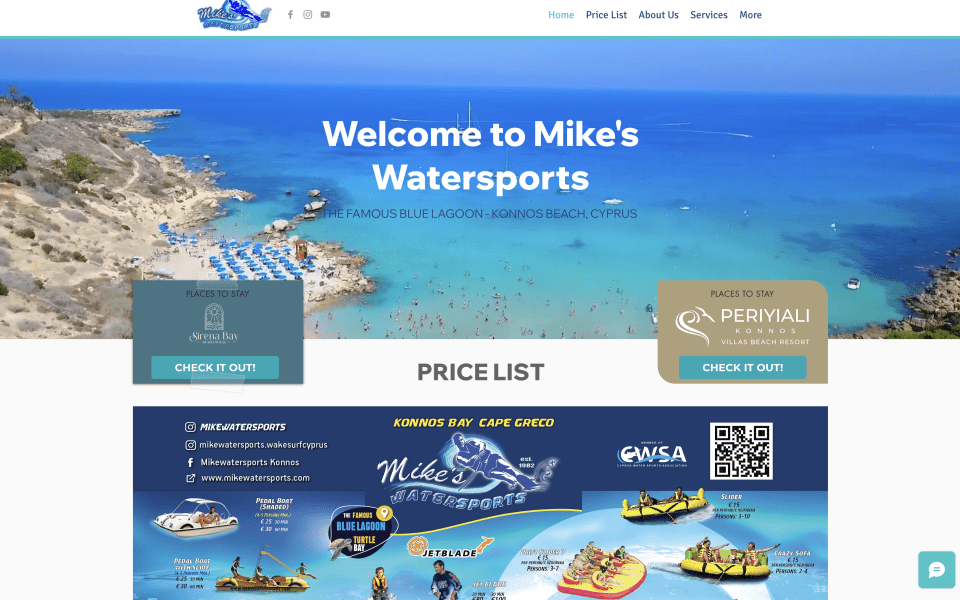 old Mike's Watersports Cyprus